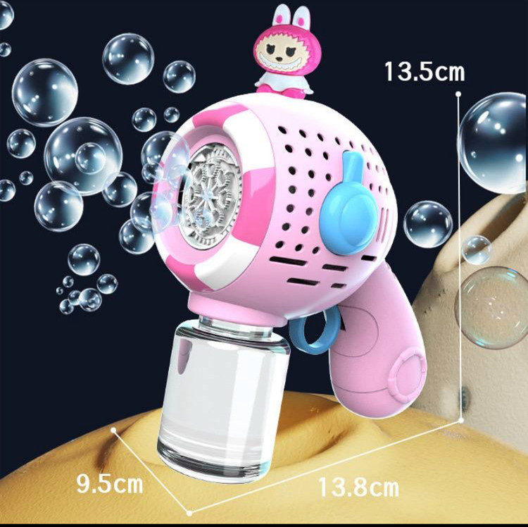 ✅حباب ساز فانتزی •شارژی •لبوبو،کرومی،استیج آیتم:3-032
